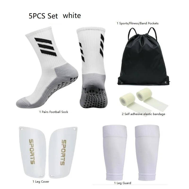 5PCS Set Ball Bag Men Women Leg Guard Grip Soccer Socks Bandages Football Socks Gym Leg Cover Shin Pads Soccer Shank Board
5PCS Set Ball Bag Men Women Leg Guard Grip Soccer Socks Bandages Football Socks Gym Leg Cover Shin Pads Soccer Shank Board