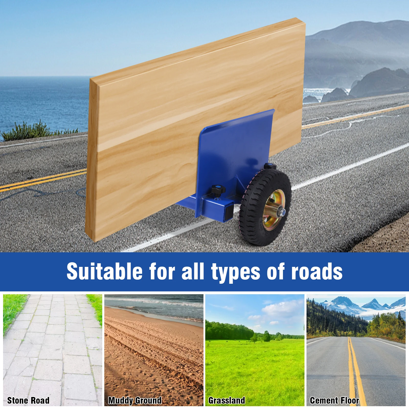 Heavy Duty Panel Dolly 550LBS Capacity Drywall Mover Adjustable Clamp Panel Cart Wood and Fence Mover
Heavy Duty Panel Dolly 550LBS Capacity Drywall Mover Adjustable Clamp Panel Cart Wood and Fence Mover