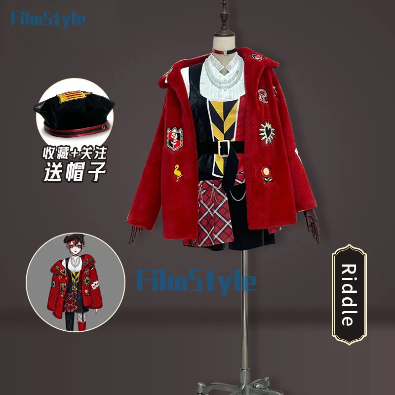 Anime Riddle Cosplay Twisted-Wonderland Costume Halloween Carnival Fashion Uniform Accessories Prop Jacket Men Women Riddle Set
Anime Riddle Cosplay Twisted-Wonderland Costume Halloween Carnival Fashion Uniform Accessories Prop Jacket Men Women Riddle Set