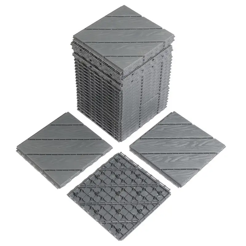 27pcs 30*30*2cm Dark Gray PP Plastic Outdoor Flooring
27pcs 30*30*2cm Dark Gray PP Plastic Outdoor Flooring