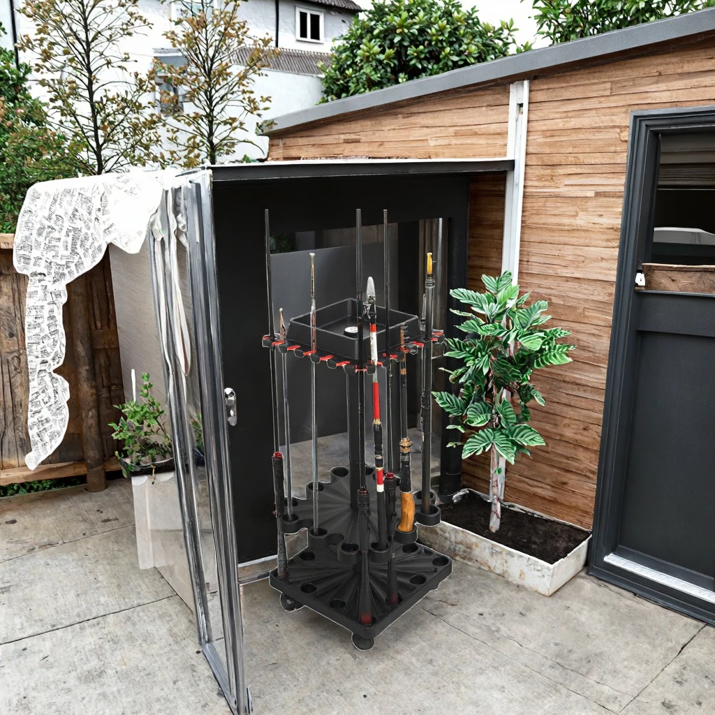 Вращающийся базовый держатель, стойка для удочки, органайзер для хранения с подставкой для комбинированных катушек, аксессуары для снастей, напольное крепление из АБС-пластика
Вращающийся базовый держатель, стойка для удочки, органайзер для хранения с подставкой для комбинированных катушек, аксессуары для снастей, напольное крепление из АБС-пластика