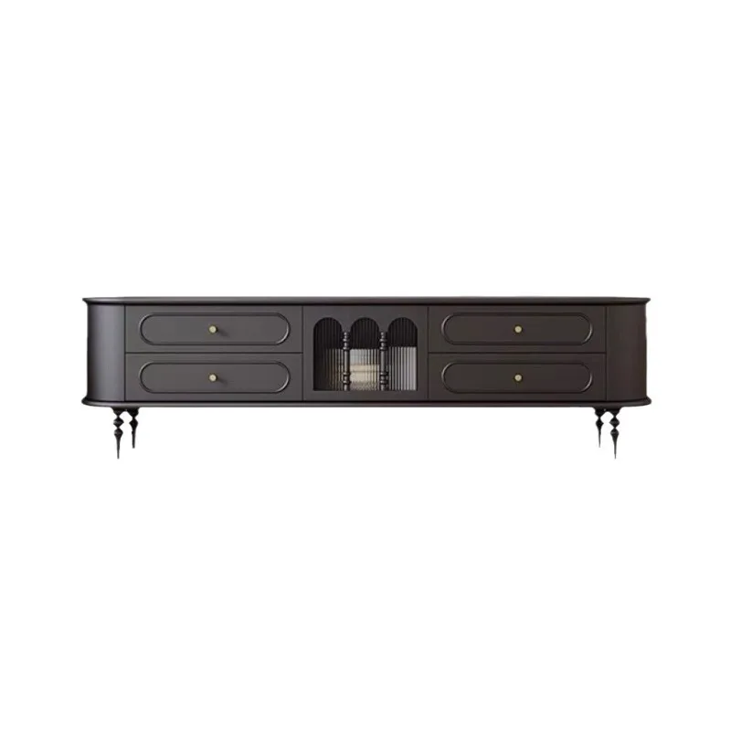 solid wood TV cabinet, black American living room home storage, storage TV cabinet, ancient style in the floor cabinet 
solid wood TV cabinet, black American living room home storage, storage TV cabinet, ancient style in the floor cabinet