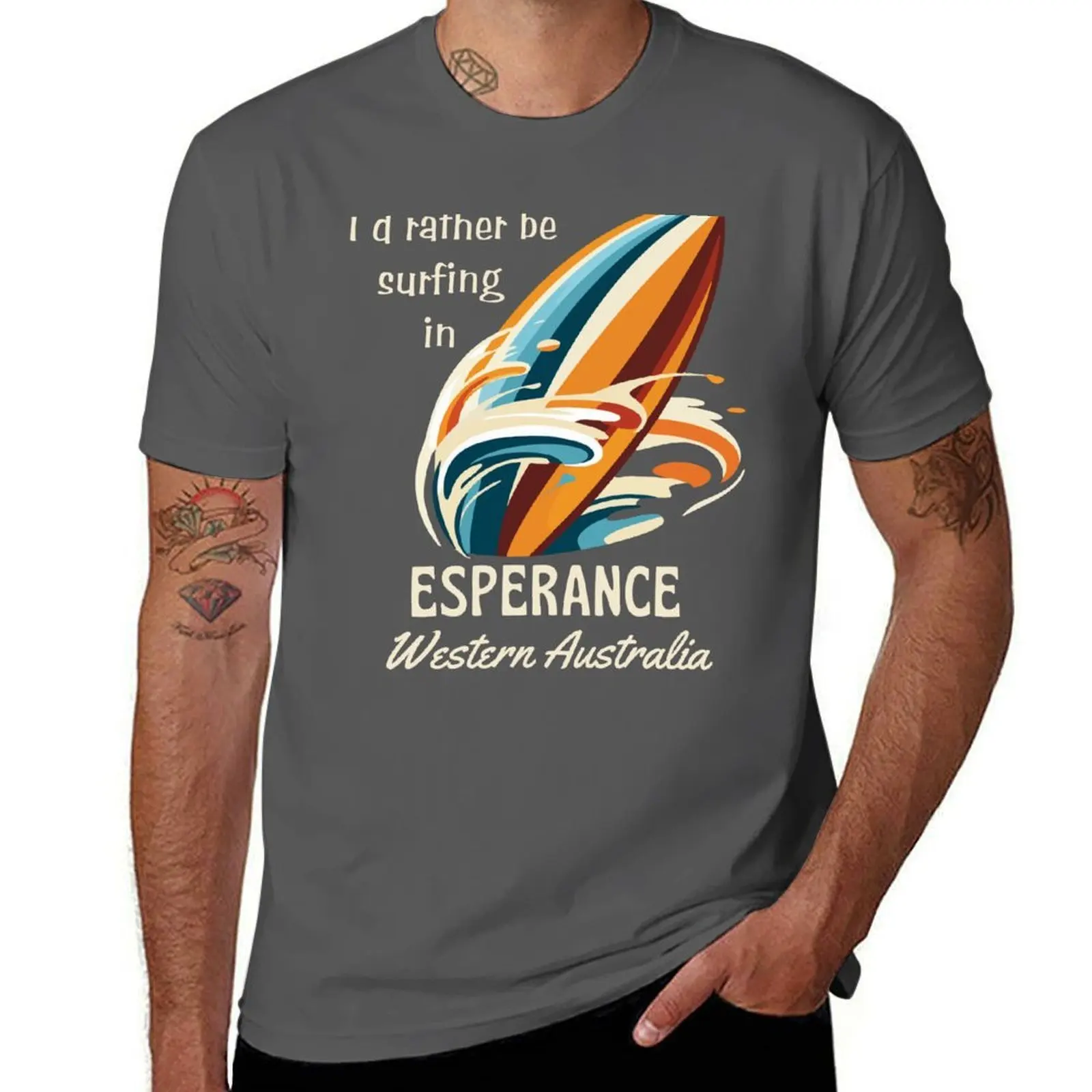 Retro-Style I'd Rather Be Surfing in Esperance, Western Australia! T-Shirt t shirts with prints man tshirt T-Shirt
Retro-Style I'd Rather Be Surfing in Esperance, Western Australia! T-Shirt t shirts with prints man tshirt T-Shirt