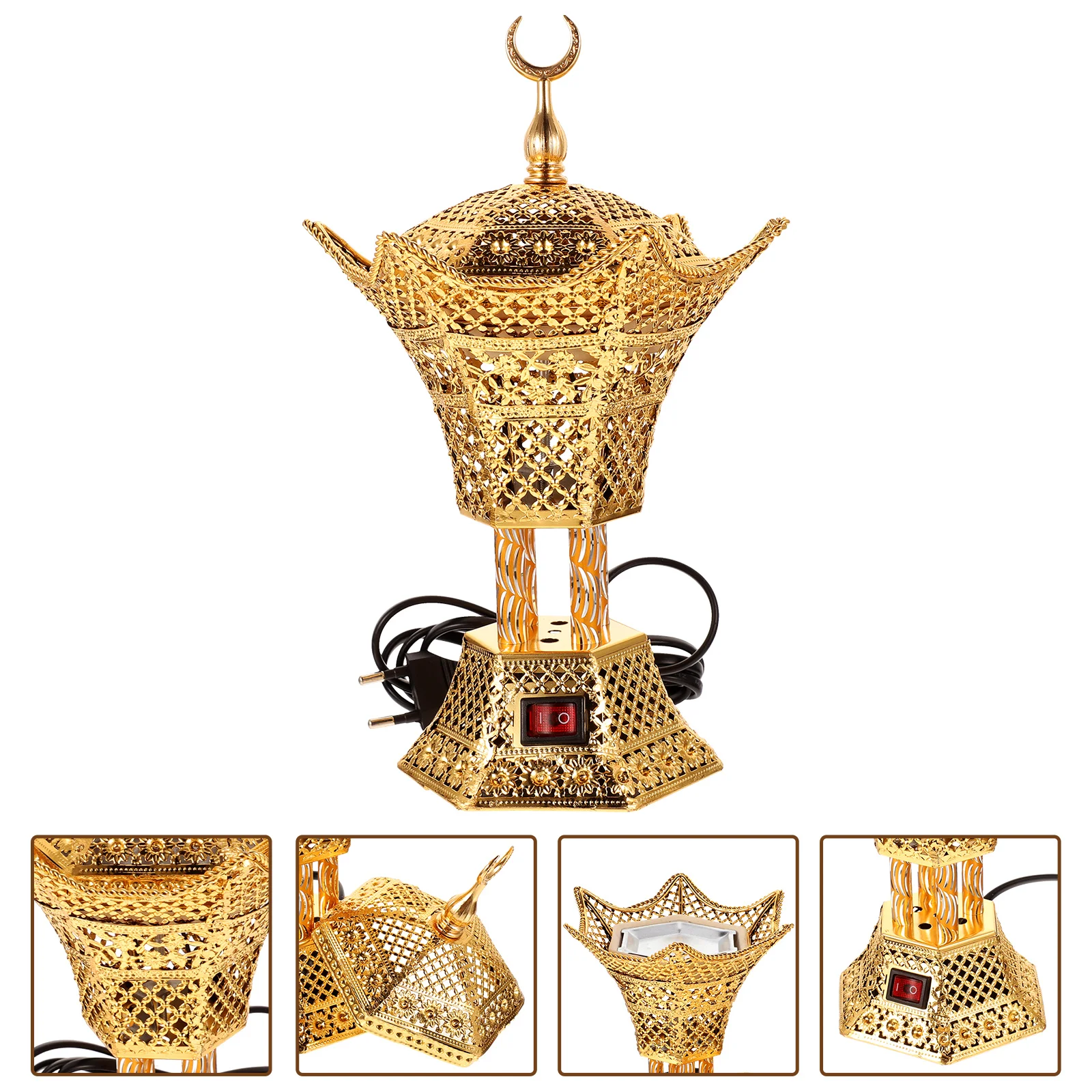 Electric Incense Burner Desktop Portable Plug-in Electric Censer Decorative Aromatherapy Burner for Home Yoga Room Eu Plug
Electric Incense Burner Desktop Portable Plug-in Electric Censer Decorative Aromatherapy Burner for Home Yoga Room Eu Plug