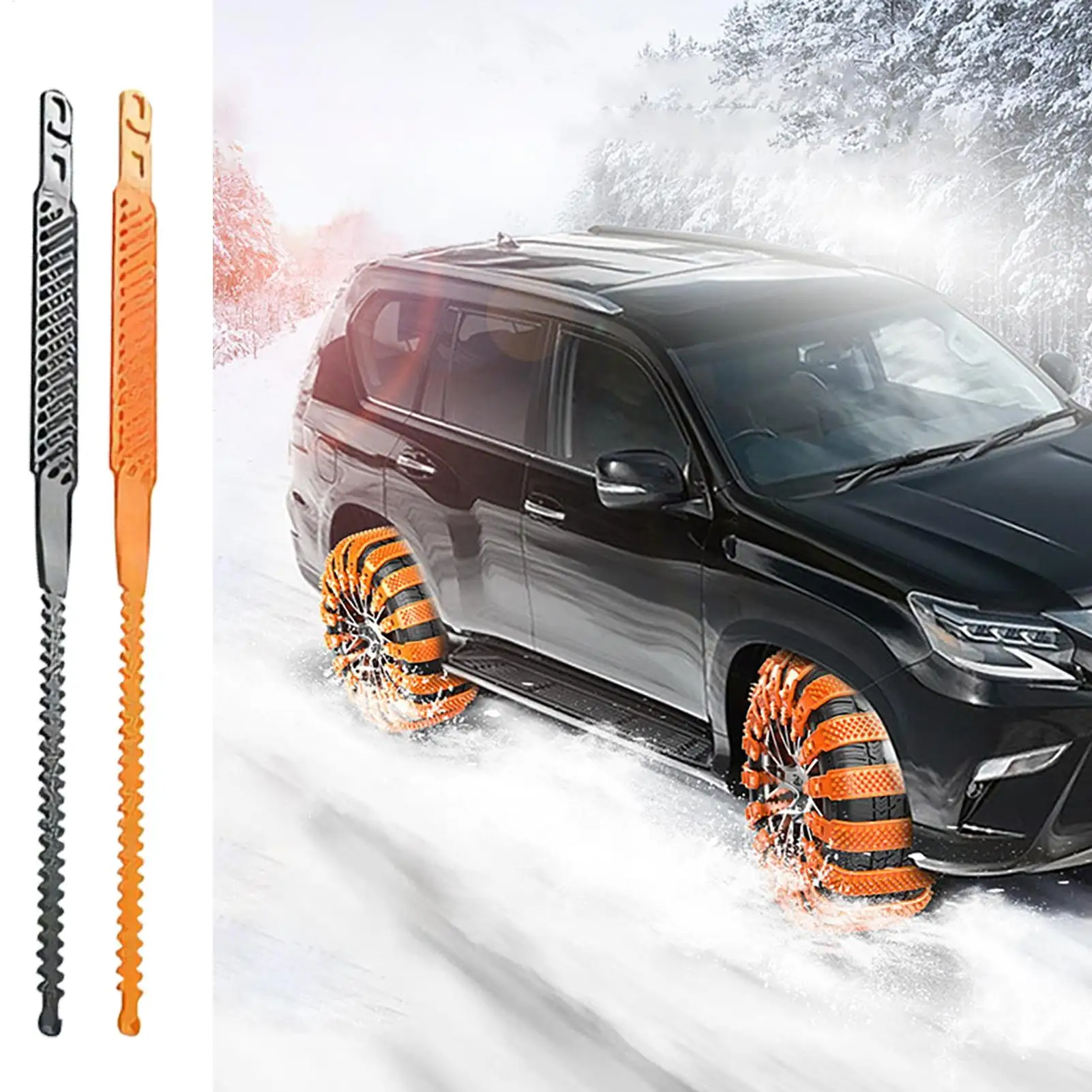 Snow Chains For Trucks Heavy Duty Traction Belt 5 Pieces Non-Slip Zip Tie Car Tires Chain For Vehicle Automotive Scooter SUV
Snow Chains For Trucks Heavy Duty Traction Belt 5 Pieces Non-Slip Zip Tie Car Tires Chain For Vehicle Automotive Scooter SUV