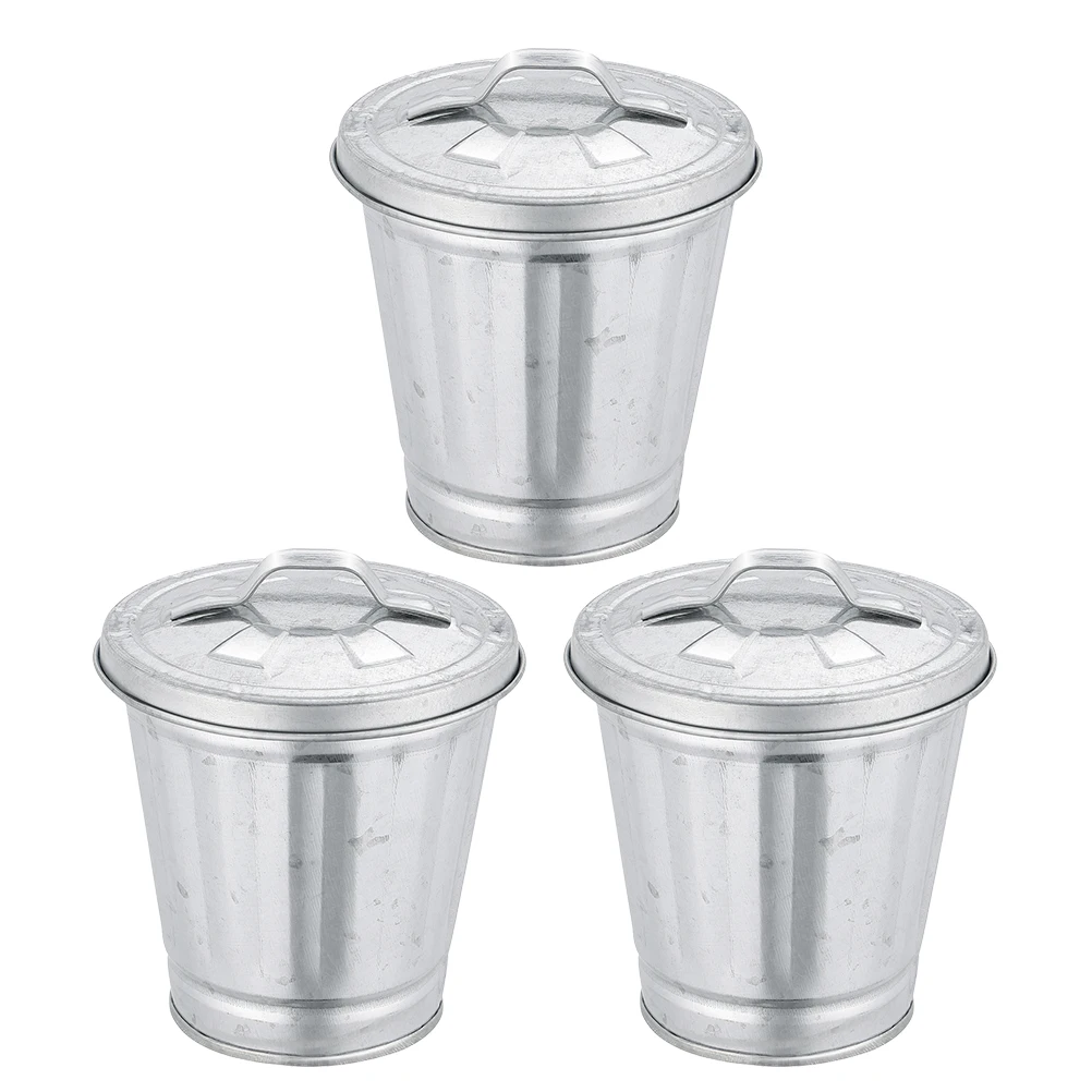 3 Pcs Mini Trash Cans Table Storage Jars Small Waste Bins with Lid Desktop Garbage Can Flowerpot Lightweight
3 Pcs Mini Trash Cans Table Storage Jars Small Waste Bins with Lid Desktop Garbage Can Flowerpot Lightweight