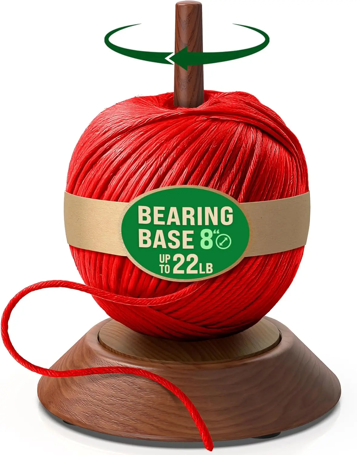 Portable Chunky Yarn Holder 22 Lb with Smooth Bearing Spinner for Crocheting
Portable Chunky Yarn Holder 22 Lb with Smooth Bearing Spinner for Crocheting