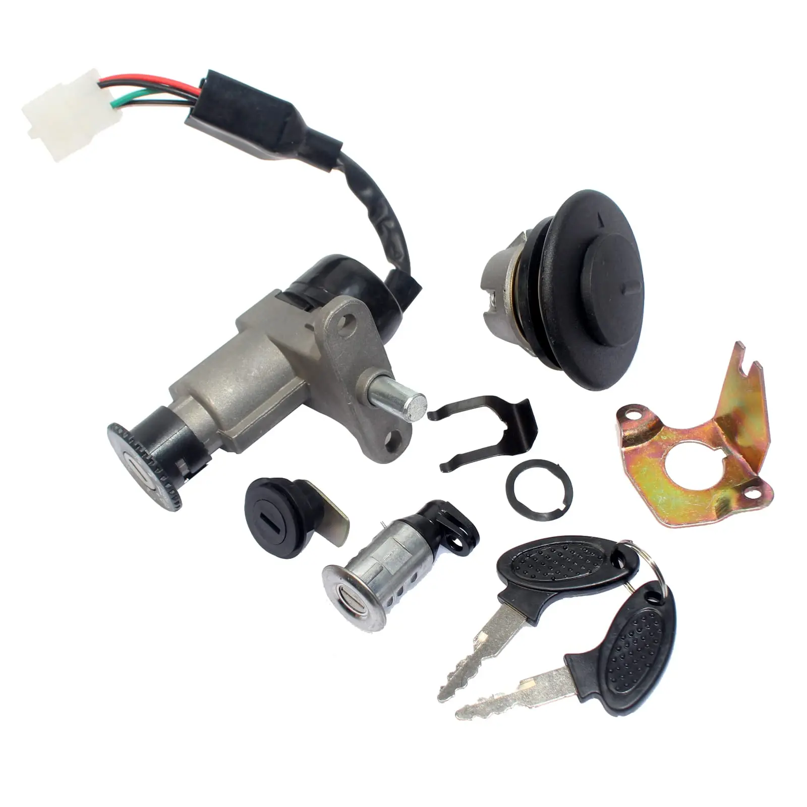 B09 B08 Ignition Switch Key Lock Set for GY6 50cc Chinese Scooter Moped Motorcycle Jonway Jmstar Wangye Sunny Geely Kaitong
B09 B08 Ignition Switch Key Lock Set for GY6 50cc Chinese Scooter Moped Motorcycle Jonway Jmstar Wangye Sunny Geely Kaitong