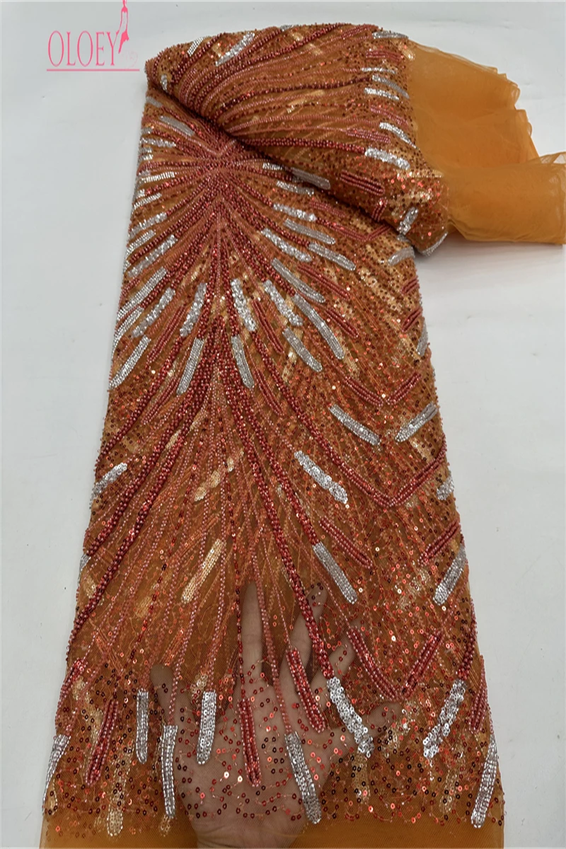 Latest Hot Sale Fashion Africa Lace Fabric High Quality Handmade Embroidery Lace With Beads Sequins Party For Wedding Dress
Latest Hot Sale Fashion Africa Lace Fabric High Quality Handmade Embroidery Lace With Beads Sequins Party For Wedding Dress