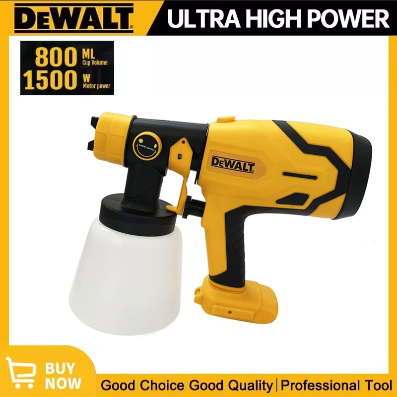 Dewalt 800ML Cordless Electric Spray Gun Portable Paint Sprayer High Power Auto Furniture Coating Airbrush For Dewalt Battery
Dewalt 800ML Cordless Electric Spray Gun Portable Paint Sprayer High Power Auto Furniture Coating Airbrush For Dewalt Battery