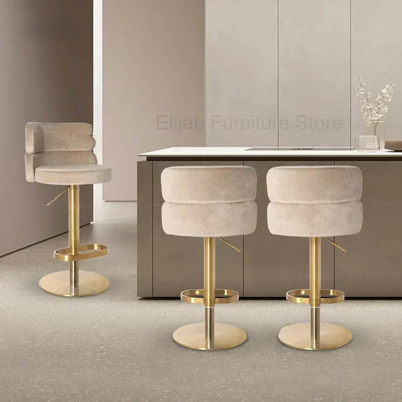 Nordic Design Bar Chair Breakfast Luxury Bar Lifting Adjustable Dinning Chair Soft Reception Bar Chairs White Salon Furniture
Nordic Design Bar Chair Breakfast Luxury Bar Lifting Adjustable Dinning Chair Soft Reception Bar Chairs White Salon Furniture