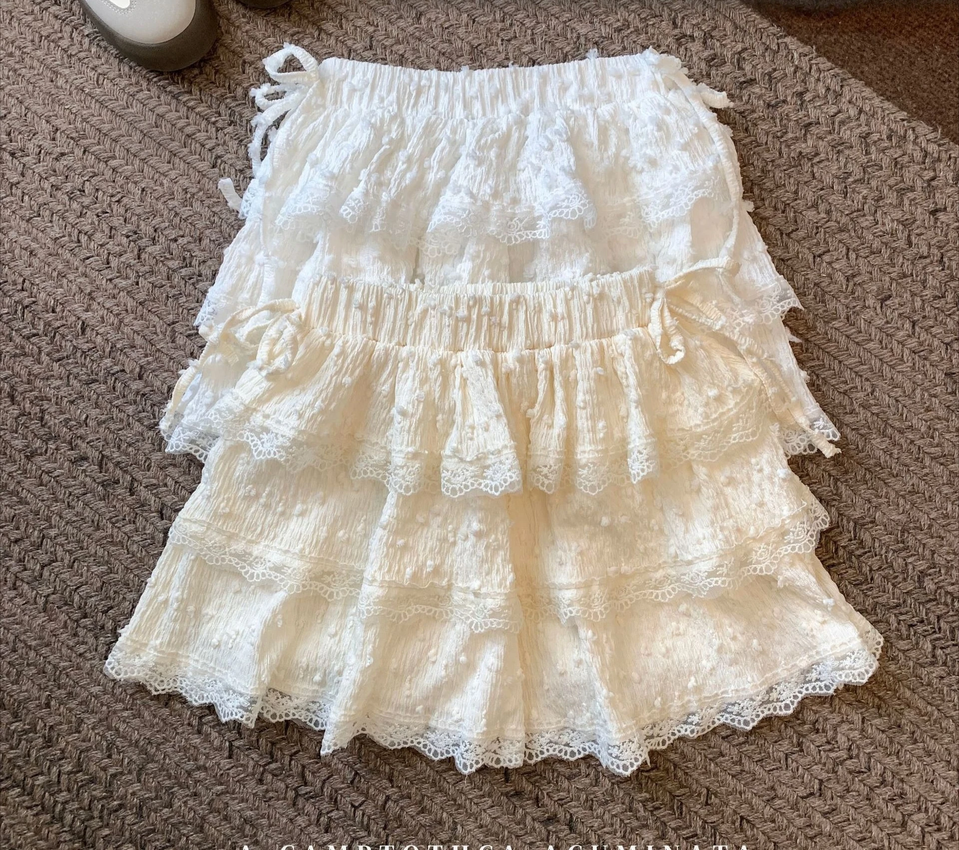 White Bow Lace Tutu Skirt Women's Summer Anti-Exposure Puffy Short Skirt High Waist Slim A-Line Skirt
White Bow Lace Tutu Skirt Women's Summer Anti-Exposure Puffy Short Skirt High Waist Slim A-Line Skirt