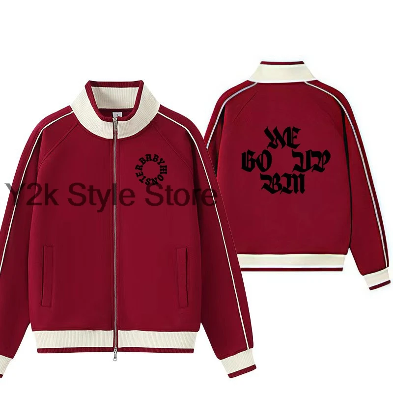 WE GO UP kpop BABYMONSTER Zipper Hoodie Y2K Gothic Letter Print Hoodie Women Men Autumn jacket Sweatshirts Oversized Streetwear
WE GO UP kpop BABYMONSTER Zipper Hoodie Y2K Gothic Letter Print Hoodie Women Men Autumn jacket Sweatshirts Oversized Streetwear