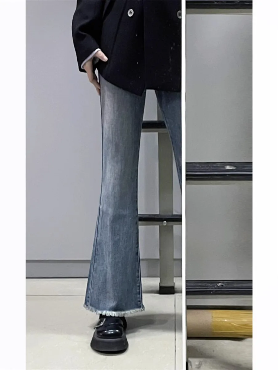 High Waist Bell Bot Denim Jeans Women's Spring Autumn New plus Size Slimming Small Size Hoof Trendy Jeans
High Waist Bell Bot Denim Jeans Women's Spring Autumn New plus Size Slimming Small Size Hoof Trendy Jeans