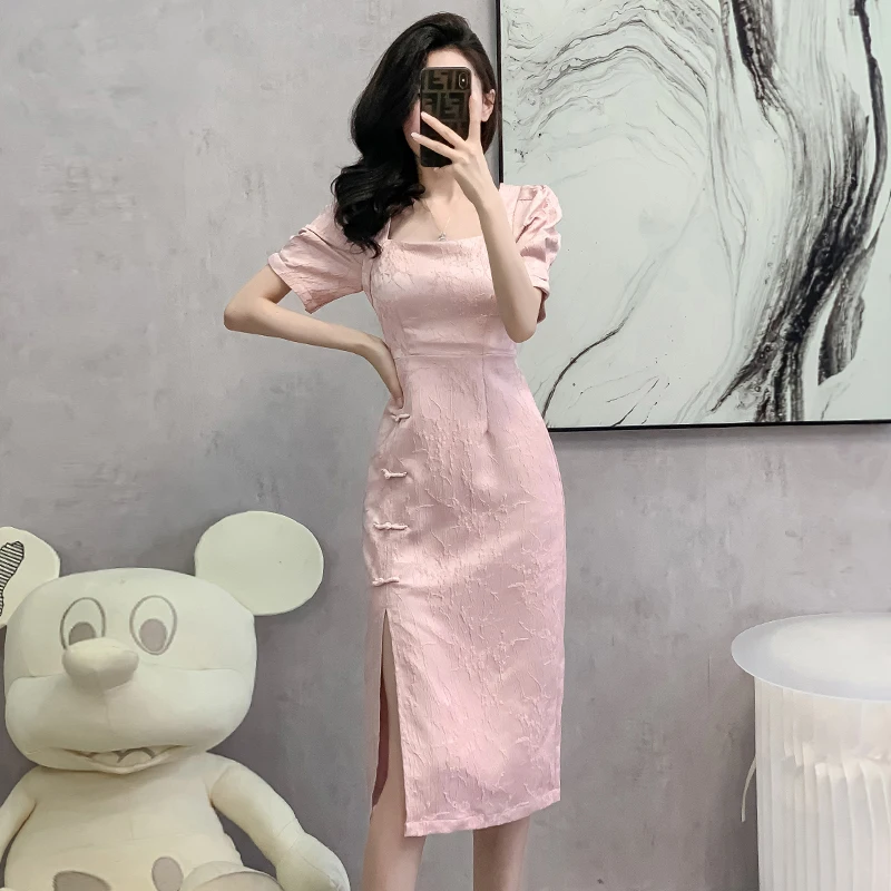 Summer new elegant Chinese-style modern cheongsam dress for young women, high-end goddess-style dress
Summer new elegant Chinese-style modern cheongsam dress for young women, high-end goddess-style dress
