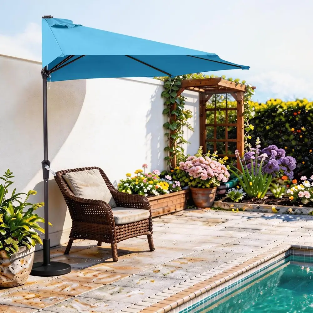 Patio Umbrella 11FT Outdoor Half Umbrellas for Patio, Backyard, Garden, Deck Turquoise
Patio Umbrella 11FT Outdoor Half Umbrellas for Patio, Backyard, Garden, Deck Turquoise