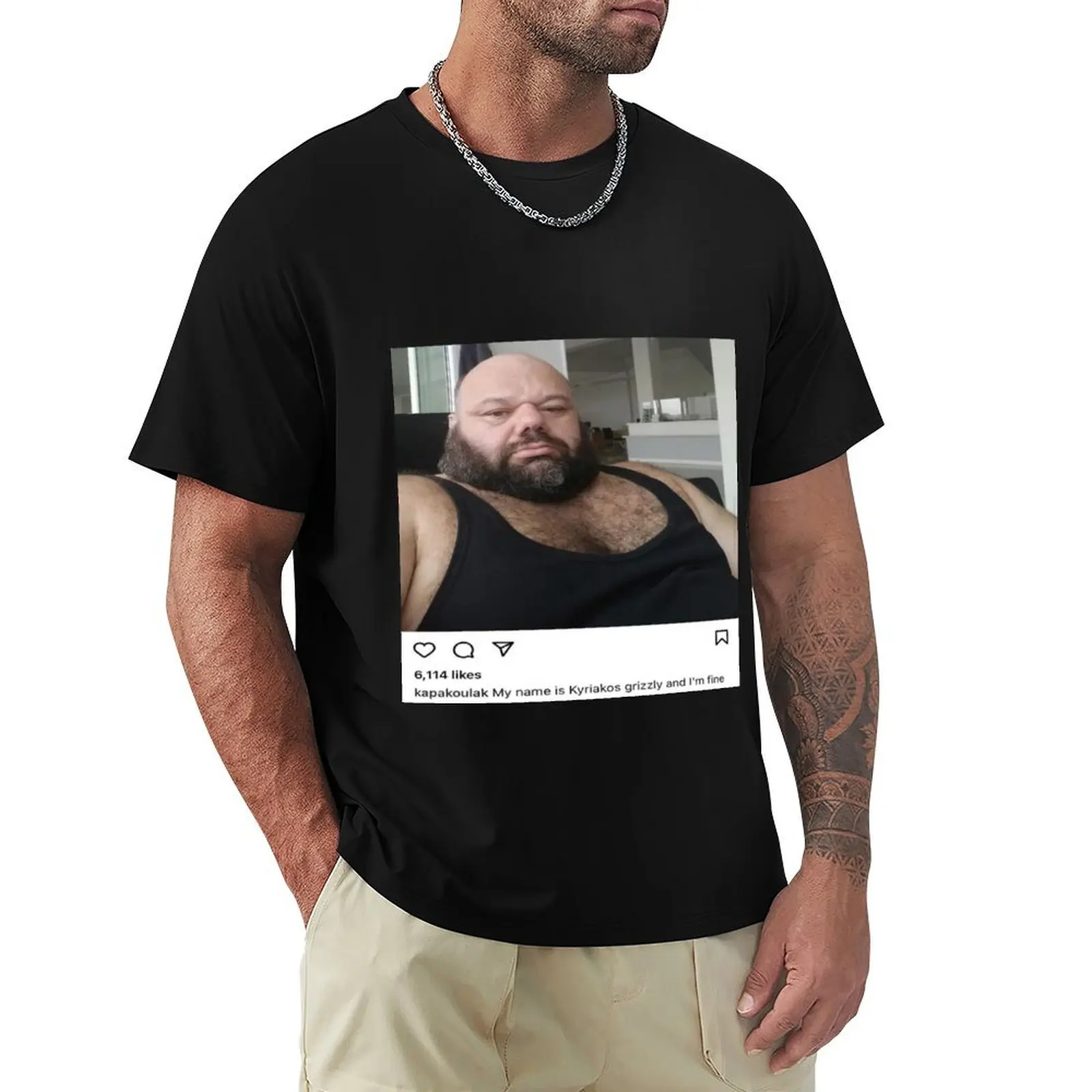 Kyriakos Grizzly is fine T-Shirt Sport Basic Moisture Wicking Tee
Kyriakos Grizzly is fine T-Shirt Sport Basic Moisture Wicking Tee
