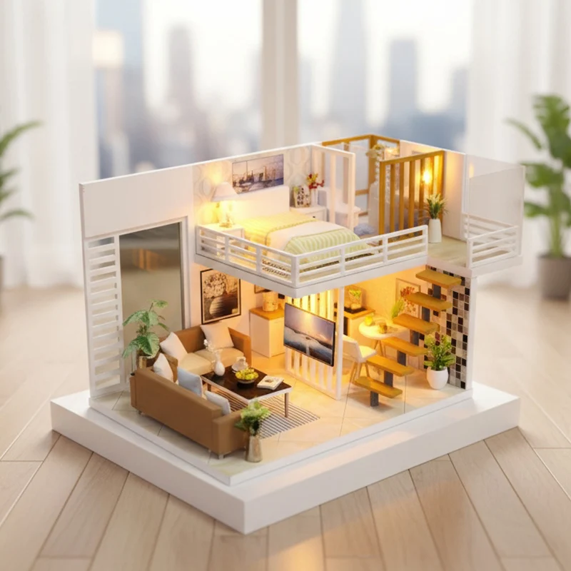 OUZEY Big Doll House For Girl Bloc De Construction Board Games Diy Wooden Miniature Kids Toys Miniature Houses To Assemble
OUZEY Big Doll House For Girl Bloc De Construction Board Games Diy Wooden Miniature Kids Toys Miniature Houses To Assemble