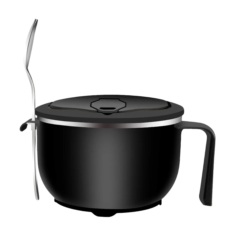 Food Containers with Lids Instant Noodle Bowl Lidded Black Plastic Noodles Chopsticks
Food Containers with Lids Instant Noodle Bowl Lidded Black Plastic Noodles Chopsticks