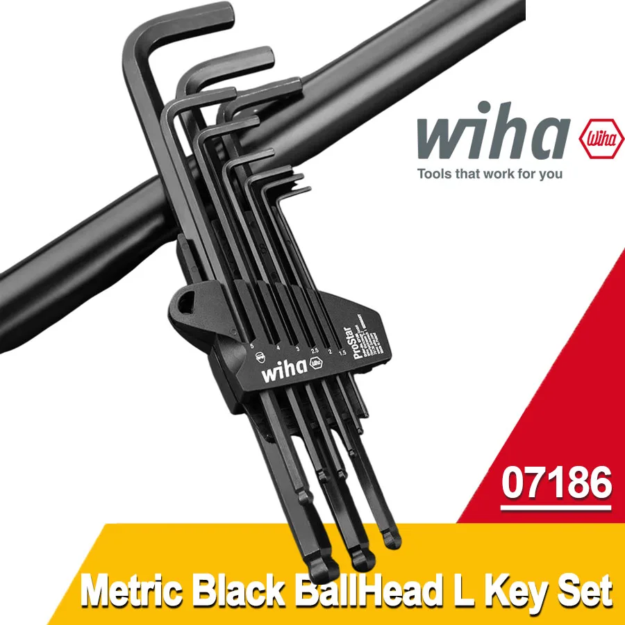WIHA 9PCS Metric Black BallHead L Key Set Extended length Car Bicycle Repair Tool L Wrench Set 07186
WIHA 9PCS Metric Black BallHead L Key Set Extended length Car Bicycle Repair Tool L Wrench Set 07186