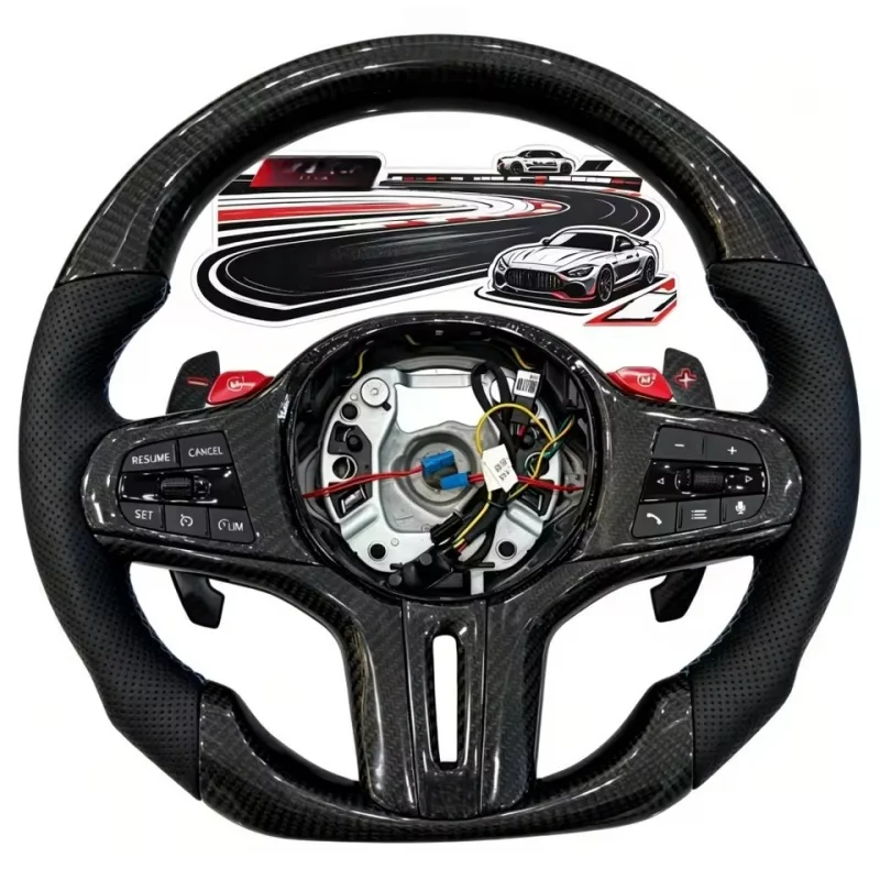 Customized Carbon Fiber Leather Car Steering Wheel For BMW G20 M340i G30 G31 M2 G87 G80 G82 F90 F95 Steering Wheel Accessories
Customized Carbon Fiber Leather Car Steering Wheel For BMW G20 M340i G30 G31 M2 G87 G80 G82 F90 F95 Steering Wheel Accessories