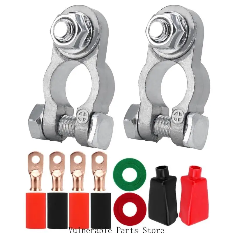 Pair Heavy Duty Battery Terminal Connector with Anti Corrosion Washers & Terminal Covers for Cars & Boats
Pair Heavy Duty Battery Terminal Connector with Anti Corrosion Washers & Terminal Covers for Cars & Boats