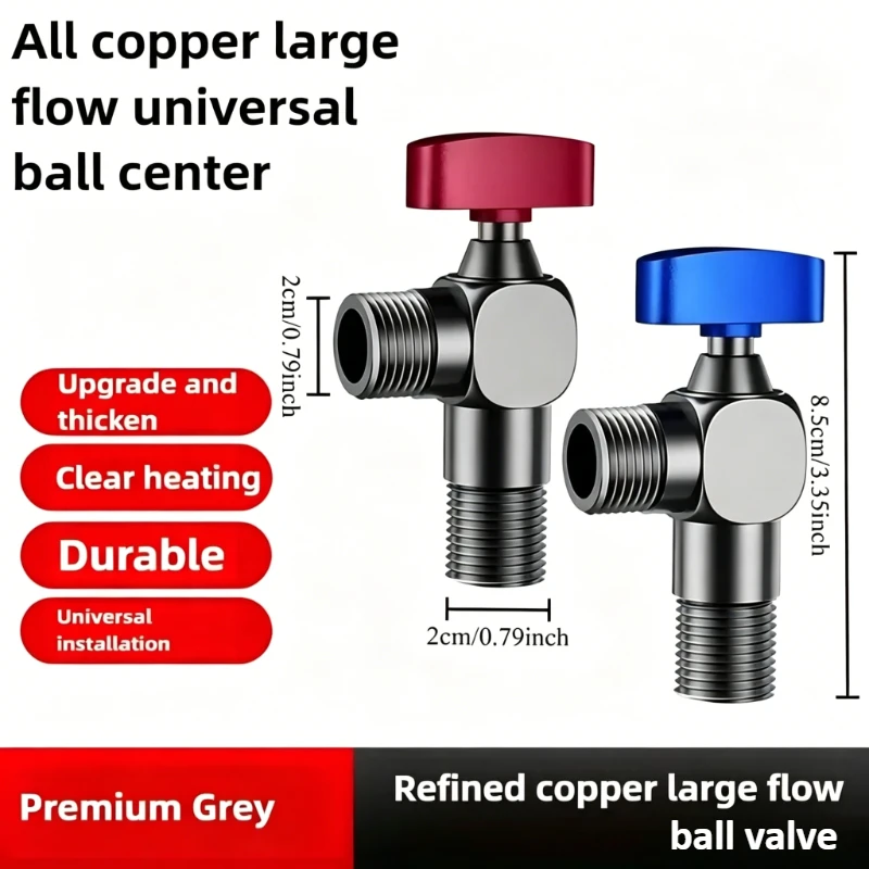 Brass Spherical Core Heavy-duty Ball Valve 4-point Cold and Hot Valve Special High Flow Ball High Flow Triangle
Brass Spherical Core Heavy-duty Ball Valve 4-point Cold and Hot Valve Special High Flow Ball High Flow Triangle