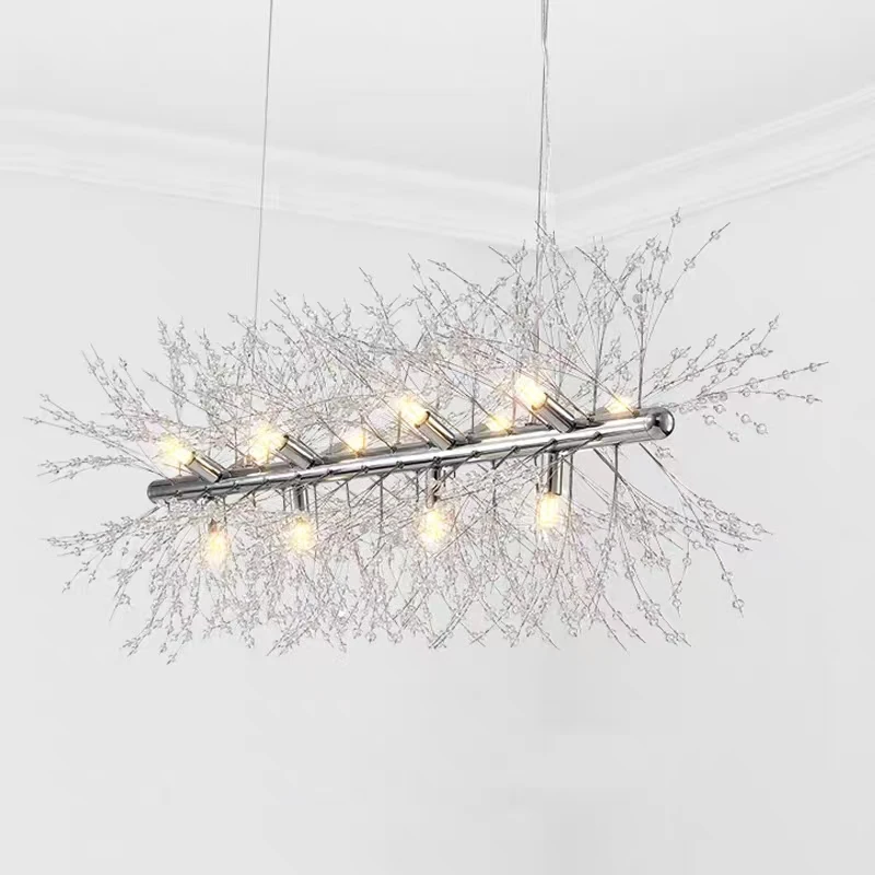 Rectangle Led Pendant Lamp Coffee Bar Stage Classic Nordic Lamp Modern Crystal Led Hanging Lamps Dandelion F9760# 85-265v
Rectangle Led Pendant Lamp Coffee Bar Stage Classic Nordic Lamp Modern Crystal Led Hanging Lamps Dandelion F9760# 85-265v