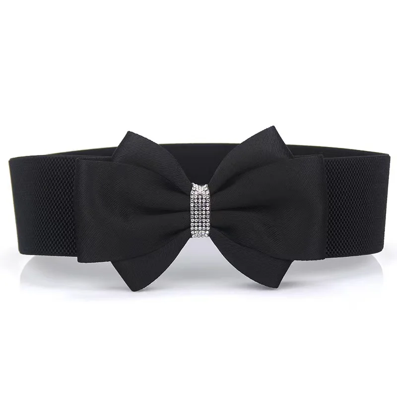 Bow Tie Girdle with Diamonds Women Wide Brim Cotton Bows Waistband Wedding Party Dress Belts Down Jacket Coat Skirts Accessories
Bow Tie Girdle with Diamonds Women Wide Brim Cotton Bows Waistband Wedding Party Dress Belts Down Jacket Coat Skirts Accessories