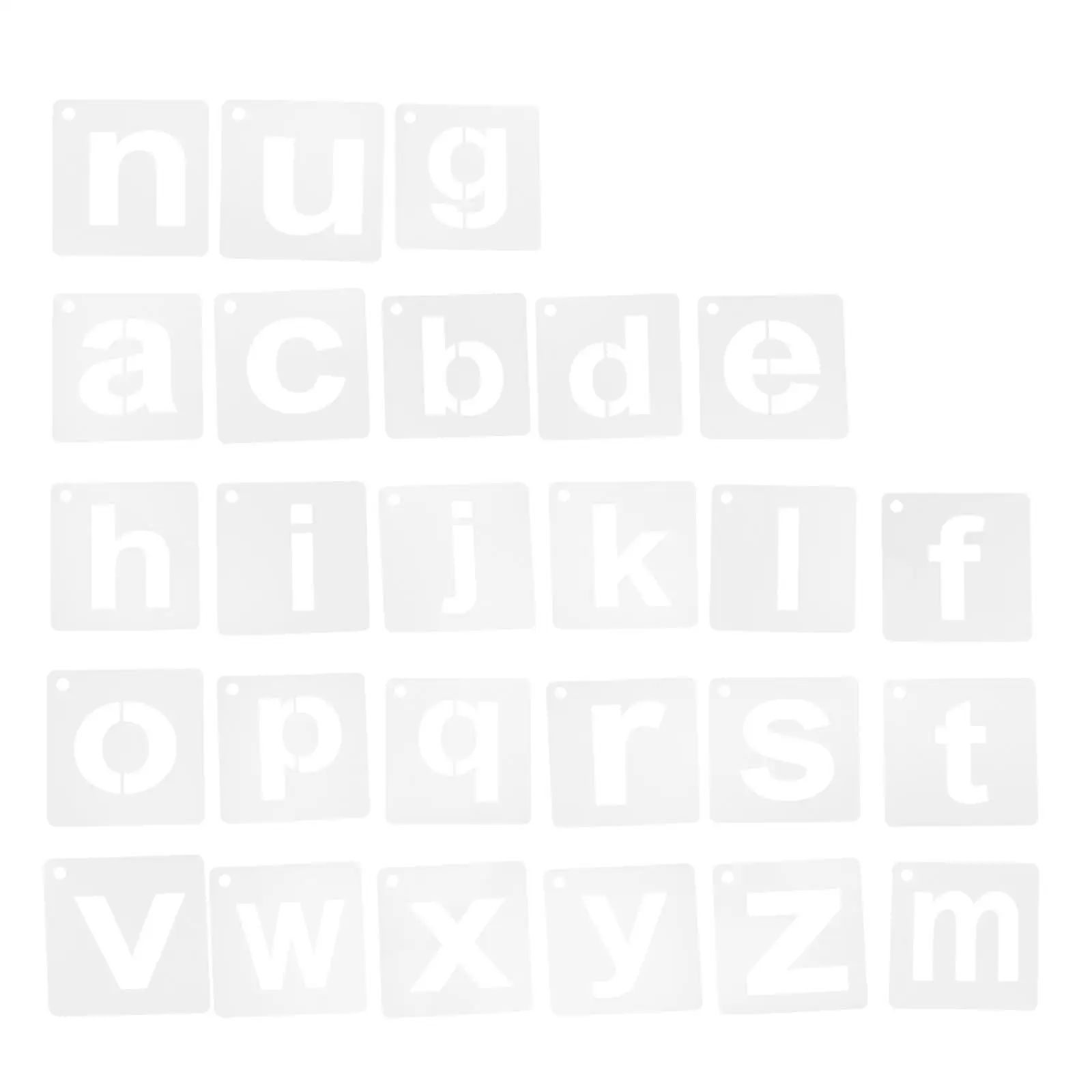 Reusable Alphabet Stencils Literacy Template Craft Painting Large Small Stencils DIY Wall Furniture Decoration Easy Clean
Reusable Alphabet Stencils Literacy Template Craft Painting Large Small Stencils DIY Wall Furniture Decoration Easy Clean