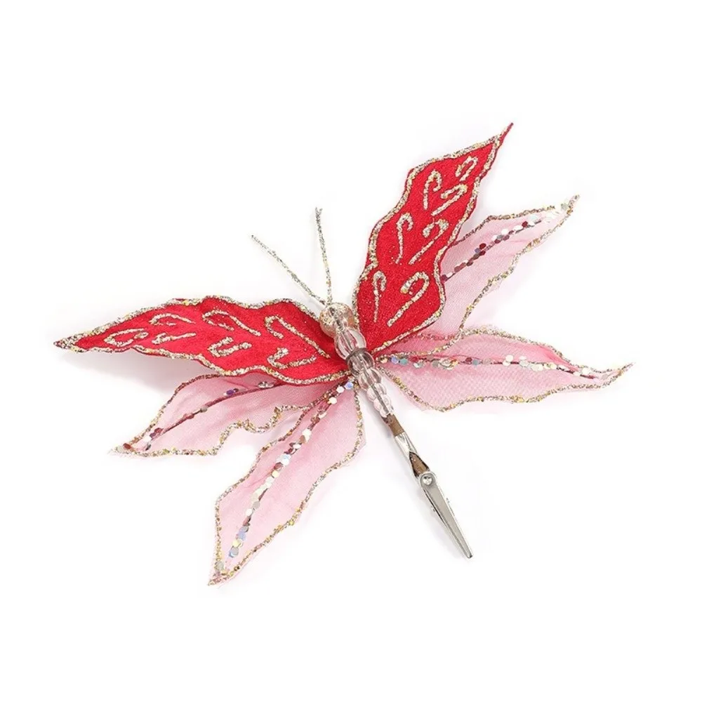Mesh Dragonfly Christmas Flower Artificial Glitter Christmas Decorations Double Simulation Exquisite Sequins Tree Decor
Mesh Dragonfly Christmas Flower Artificial Glitter Christmas Decorations Double Simulation Exquisite Sequins Tree Decor