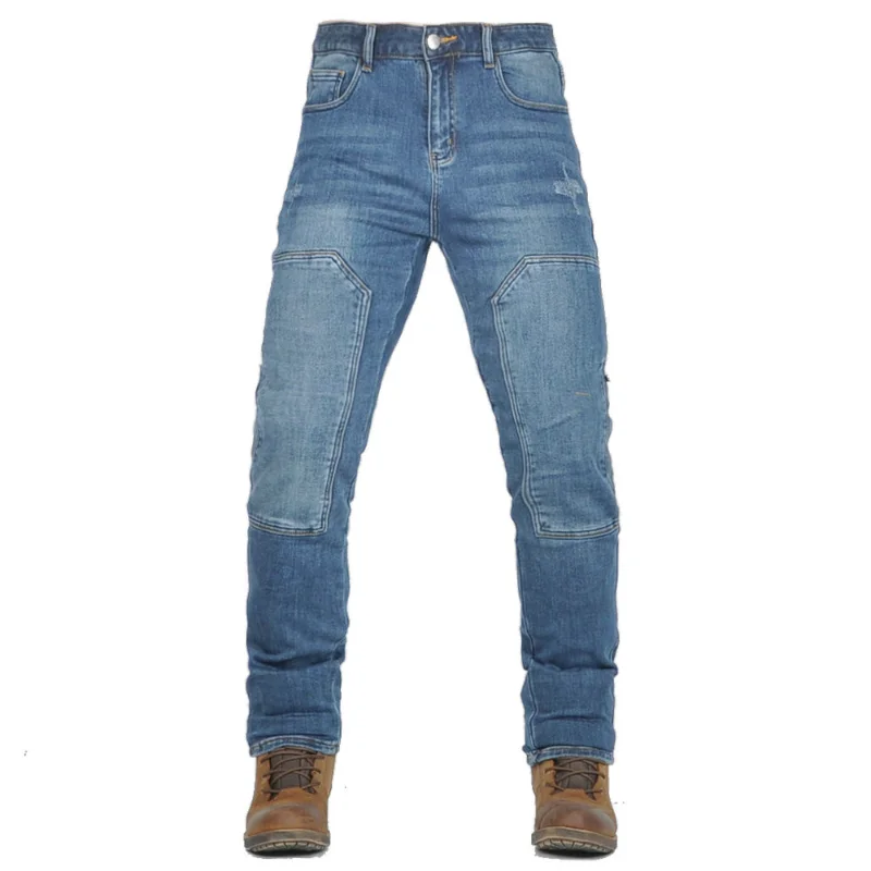 Fashion Men's Motorcycle Jeans with Silicone Protective Gear, Retro Stretch Riding Pants, Anti-Drop Casual Workwear Motorbike
Fashion Men's Motorcycle Jeans with Silicone Protective Gear, Retro Stretch Riding Pants, Anti-Drop Casual Workwear Motorbike