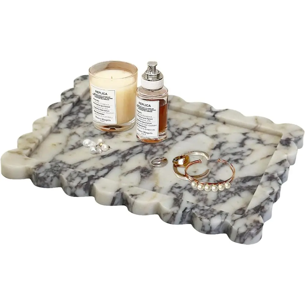 Scalloped Marble Tray,Marble Vanity Trays or Bathroom 12" x 9", Scalloped Tray,Wave Appearance lry Home Decor Stone Trays
Scalloped Marble Tray,Marble Vanity Trays or Bathroom 12" x 9", Scalloped Tray,Wave Appearance lry Home Decor Stone Trays