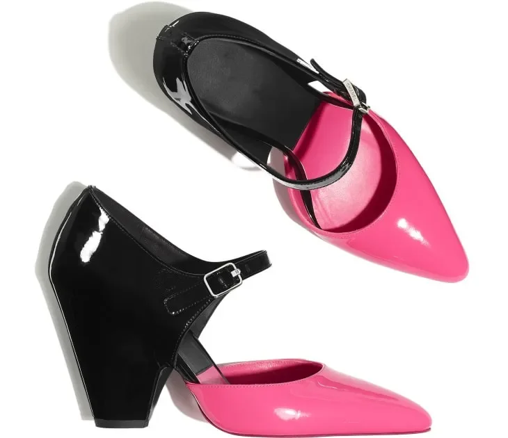 Ankle Luxury Buckle Patchwork Mary Jane Shoes Women Roman Patent Leather High Heel Sandals Summer Female Dress Pointed Toe Shoes
Ankle Luxury Buckle Patchwork Mary Jane Shoes Women Roman Patent Leather High Heel Sandals Summer Female Dress Pointed Toe Shoes