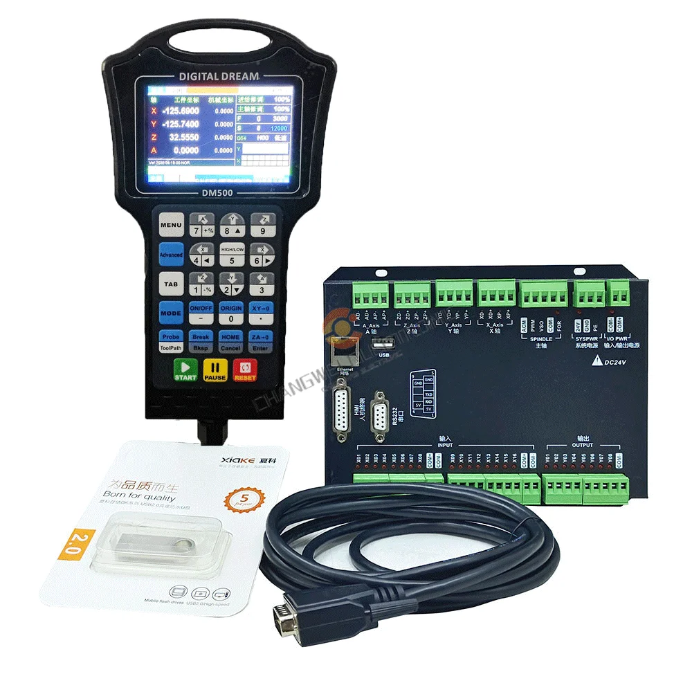 New Arrival DM500S Offline Controller for 3/4Axis Engraving Machine CNC Motion Control System 500MHz 1GB Memory,G-Code Support
New Arrival DM500S Offline Controller for 3/4Axis Engraving Machine CNC Motion Control System 500MHz 1GB Memory,G-Code Support