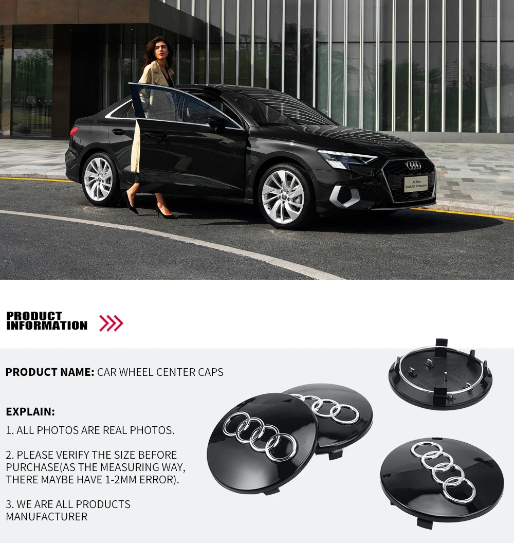 68mm Audi Car Wheel Center Hub Cap Covers Auto Rim Cover Car Accessories For Audi sline TT Q2 Q3 Q4 Q5 Q6 Q7 Q8 A3 A4 A5 A6 A7
68mm Audi Car Wheel Center Hub Cap Covers Auto Rim Cover Car Accessories For Audi sline TT Q2 Q3 Q4 Q5 Q6 Q7 Q8 A3 A4 A5 A6 A7