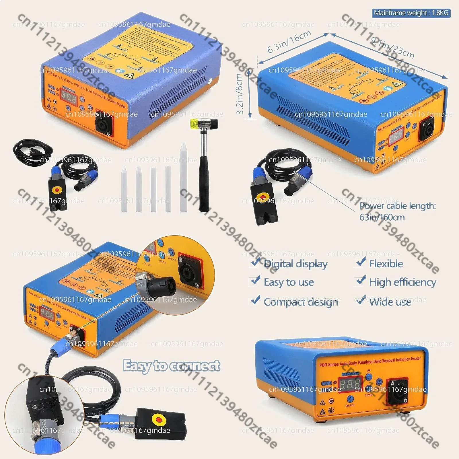 NEW PDR Induction Heater 150KHZ Auto Body Dent Removal Tool Paintless Repair 220V
NEW PDR Induction Heater 150KHZ Auto Body Dent Removal Tool Paintless Repair 220V