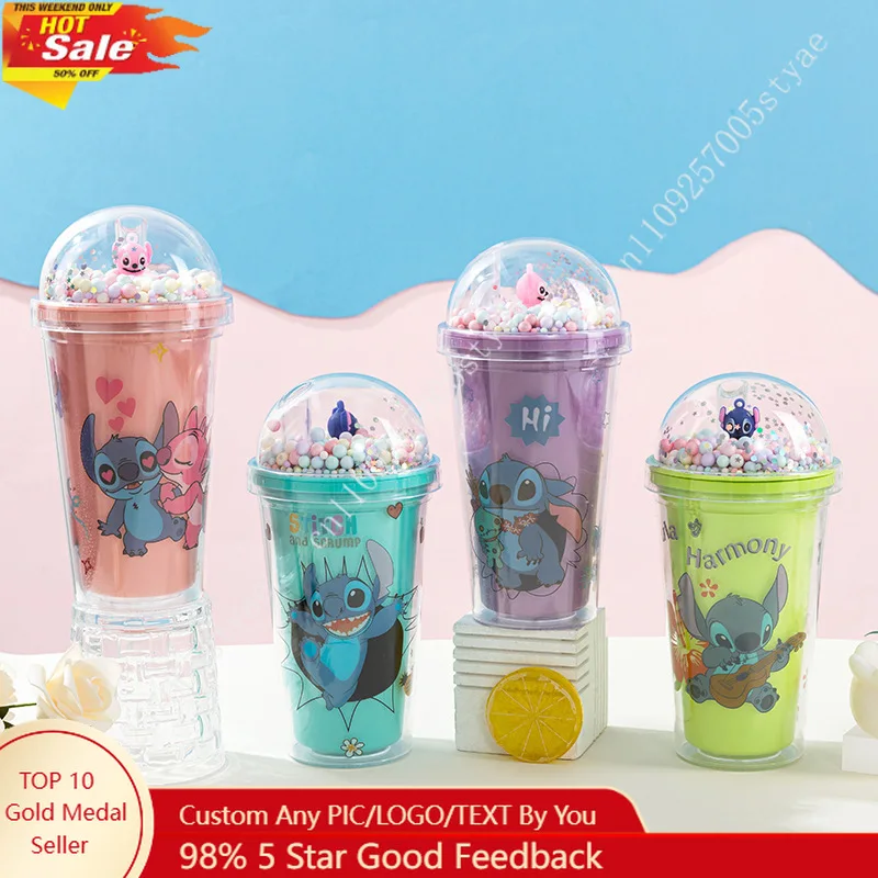 Disney Stitch Angel Boys Girls 450ml Straw Cups Anime Cartoon Double-layer Plastic Water Cup Portable Waters Bottle for Kid Gift
Disney Stitch Angel Boys Girls 450ml Straw Cups Anime Cartoon Double-layer Plastic Water Cup Portable Waters Bottle for Kid Gift