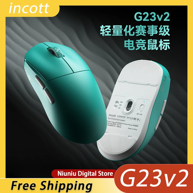Беспроводная Bluetooth-мышь Incott G23V2 Tri Mode PAW3395, датчик, оптическое разрешение 32000 точек на дюйм, двойной 8K, частота возврата, 47 г, легкий вес
Беспроводная Bluetooth-мышь Incott G23V2 Tri Mode PAW3395, датчик, оптическое разрешение 32000 точек на дюйм, двойной 8K, частота возврата, 47 г, легкий вес