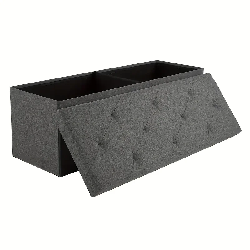 Folding Storage Ottoman Bench, Storage Ottoman Stool, Bench Deck Box for Patio Furniture, Ottoman with Storage, Storage Chest, End Of Bed Bench, Storage Bench with Seating for Living Room, Bedroom, Padded Outdoor Seat, Perfect to Store Garden Tools
Folding Storage Ottoman Bench, Storage Ottoman Stool, Bench Deck Box for Patio Furniture, Ottoman with Storage, Storage Chest, End Of Bed Bench, Storage Bench with Seating for Living Room, Bedroom, Padded Outdoor Seat, Perfect to Store Garden Tools