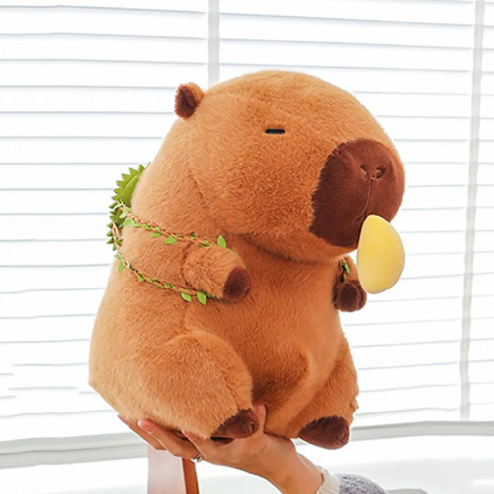 Eating Durian Capybara Plush Doll Fruit Backpack Can Pull Simulation Capybara Ornaments Soft Stuffed Stuffed Capybara Doll Boy
Eating Durian Capybara Plush Doll Fruit Backpack Can Pull Simulation Capybara Ornaments Soft Stuffed Stuffed Capybara Doll Boy