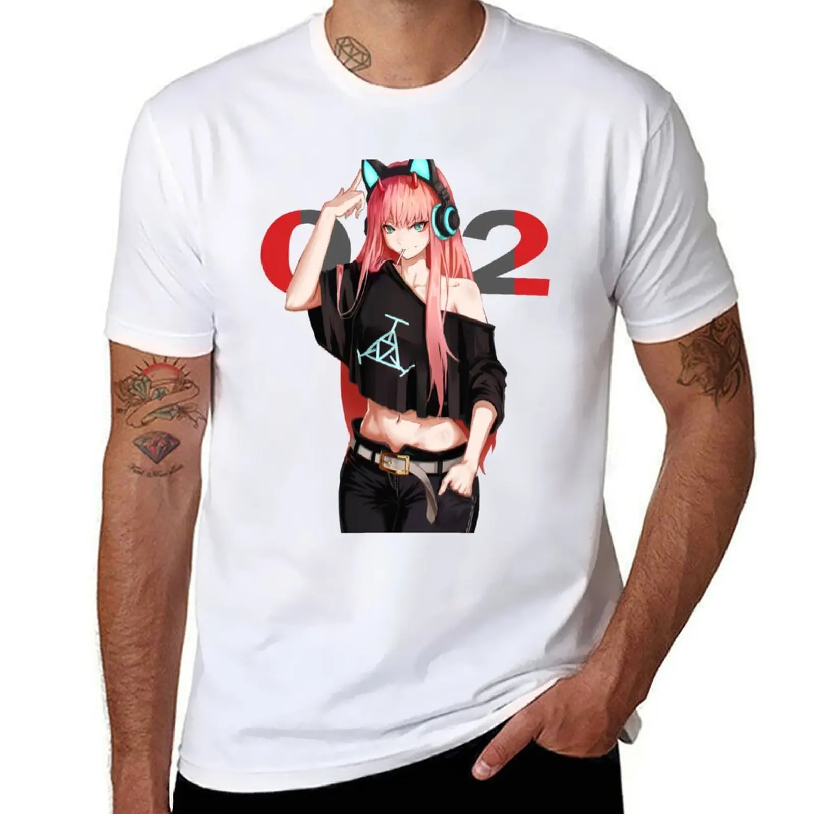 Zero Two Anime Girl Sticker T-Shirt man t shirts cotton t shirts cotton 100% T-Shirt
Zero Two Anime Girl Sticker T-Shirt man t shirts cotton t shirts cotton 100% T-Shirt