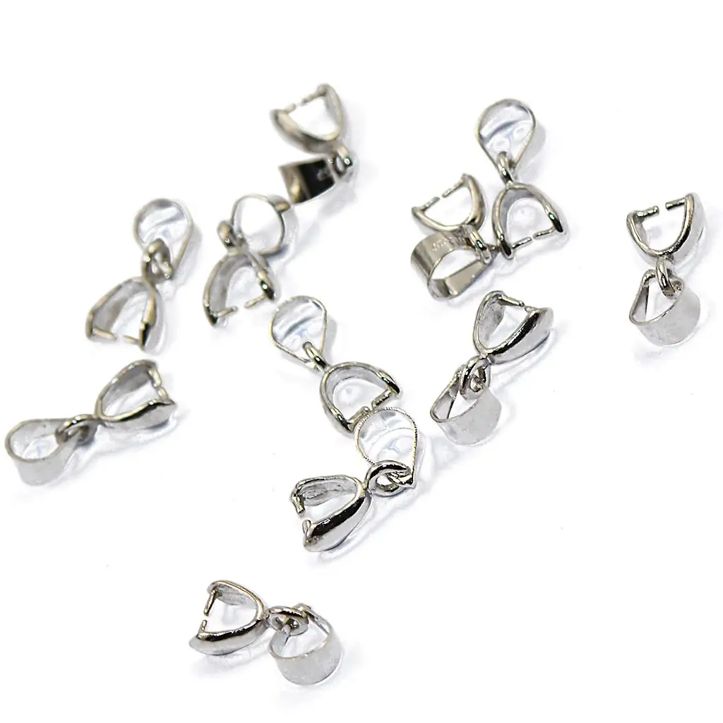 Pinch Bail Connector Clasp Stainless Dull Silver Pendant Charms DIY Jewelry Supplies for Brass Accessories
Pinch Bail Connector Clasp Stainless Dull Silver Pendant Charms DIY Jewelry Supplies for Brass Accessories