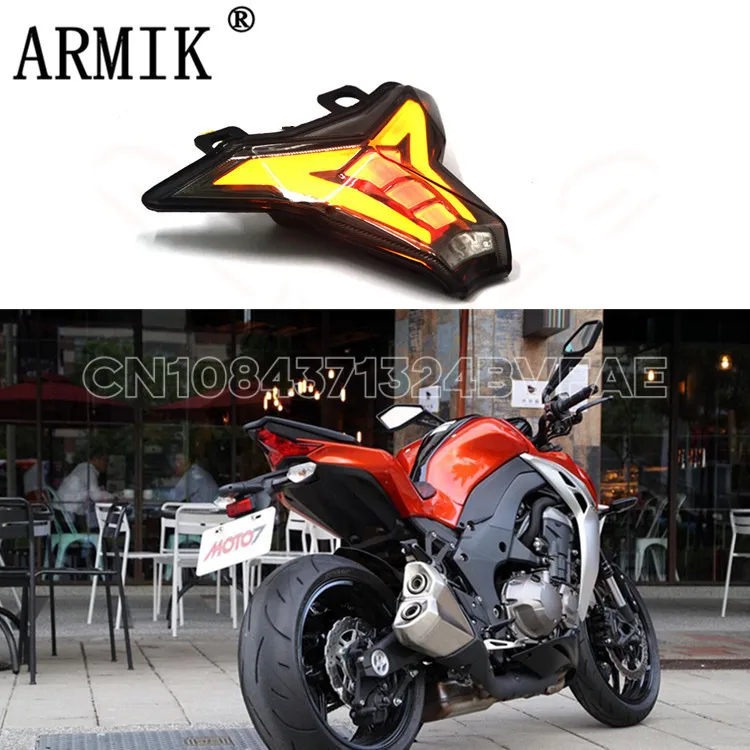 Motorcycle modification LED tail light KAWASAK-Z1000 rear tail light, rear brake light, turn signal assembly
Motorcycle modification LED tail light KAWASAK-Z1000 rear tail light, rear brake light, turn signal assembly