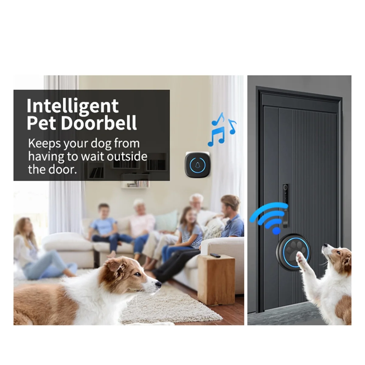 Новый беспроводной дверной звонок для кошек и собак, дальность действия 300 м, 60 песен, большой объем, водонепроницаемый умный домашний тренировочный звонок, вилка стандарта США, черный
Новый беспроводной дверной звонок для кошек и собак, дальность действия 300 м, 60 песен, большой объем, водонепроницаемый умный домашний тренировочный звонок, вилка стандарта США, черный