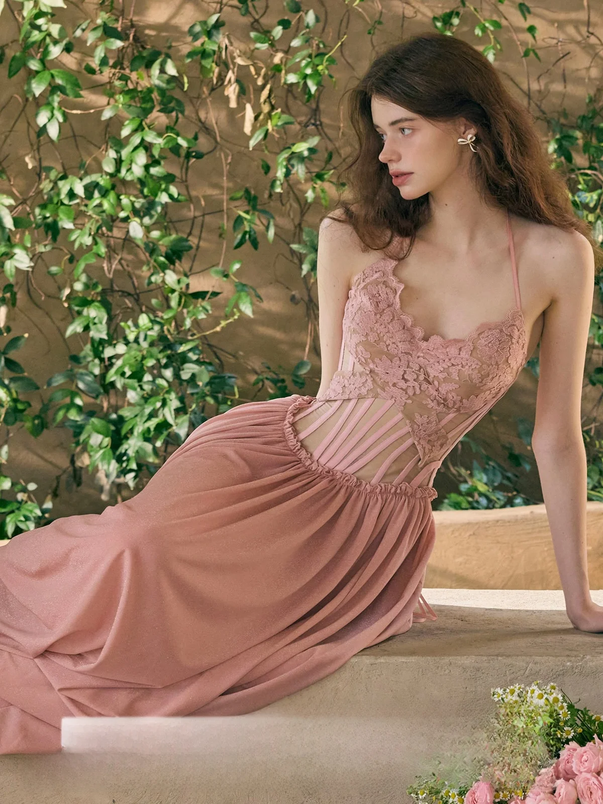 LaceMade Design Heavy Embroidery Pink Fishbone Neckline Summer Dress Gentle Design French Style Casual Holiday Dress
LaceMade Design Heavy Embroidery Pink Fishbone Neckline Summer Dress Gentle Design French Style Casual Holiday Dress
