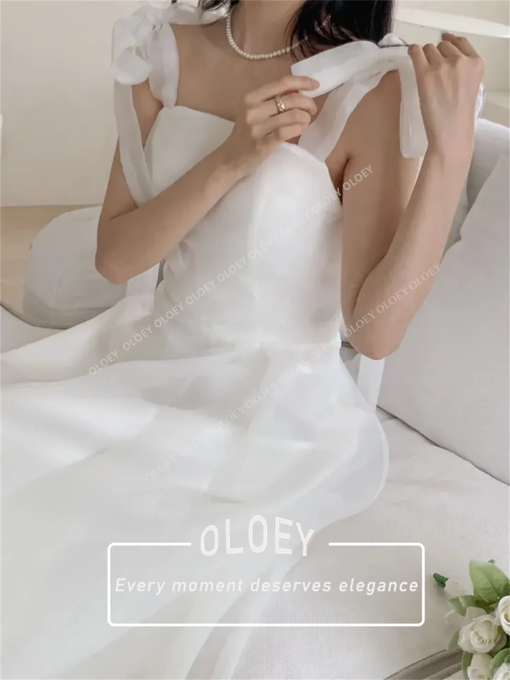 OLOEY Simple A-Line Wedding Dresses Korea Photoshoot Spaghetti Straps Floor Length Bridal Gown Customized Robe De Mariage
OLOEY Simple A-Line Wedding Dresses Korea Photoshoot Spaghetti Straps Floor Length Bridal Gown Customized Robe De Mariage