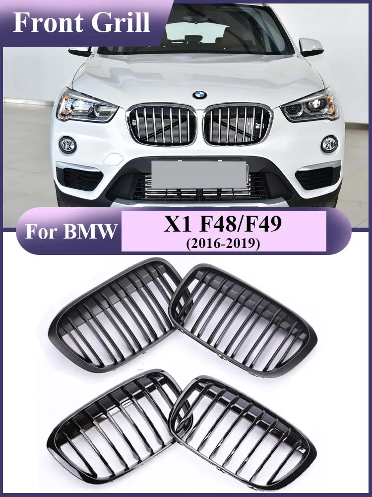 Матовая Черная решетка для BMW X1 F48 F49 2016-2019 XDrive, автомобильный односторонний глянцевый черный Передний бампер Kindey, воздушный гриль, аксессуары для укладки
Матовая Черная решетка для BMW X1 F48 F49 2016-2019 XDrive, автомобильный односторонний глянцевый черный Передний бампер Kindey, воздушный гриль, аксессуары для укладки