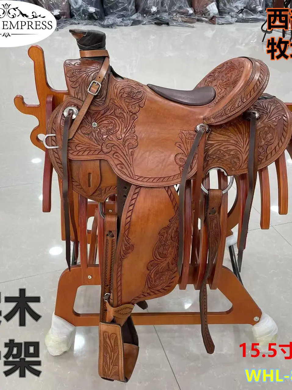 Imported Western Saddle Pure Cowhide Carved Western Saddle Harness New Saddle Full Set Of Accessories Equestrian Supplies
Imported Western Saddle Pure Cowhide Carved Western Saddle Harness New Saddle Full Set Of Accessories Equestrian Supplies