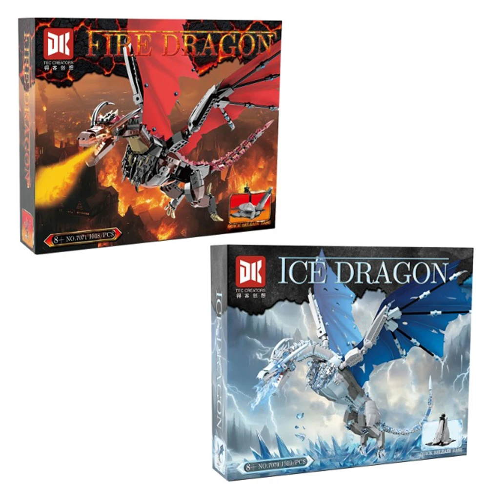 IN STOCK 7070 7071 MOC Ice Dragon and Fire Dragon Building Blocks Bricks Assembling Model Toys for Boys Christmas Gift Set
IN STOCK 7070 7071 MOC Ice Dragon and Fire Dragon Building Blocks Bricks Assembling Model Toys for Boys Christmas Gift Set